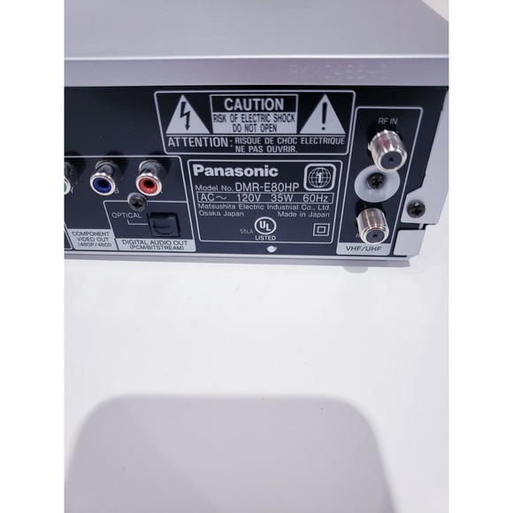 Panasonic DMR-E80HP DVD Player/Recorder With Remote - Picture 7 of 11